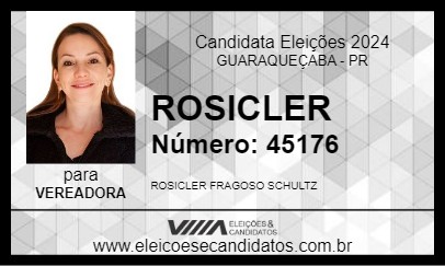 Candidato ROSICLER 2024 - GUARAQUEÇABA - Eleições