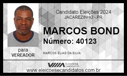 Candidato MARCOS BOND 2024 - JACAREZINHO - Eleições