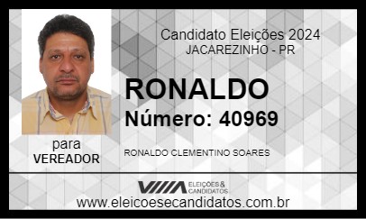 Candidato RONALDO 2024 - JACAREZINHO - Eleições