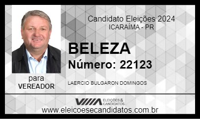 Candidato BELEZA 2024 - ICARAÍMA - Eleições