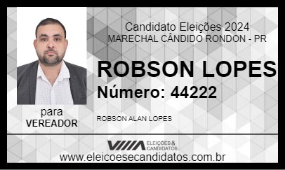 Candidato ROBSON LOPES 2024 - MARECHAL CÂNDIDO RONDON - Eleições