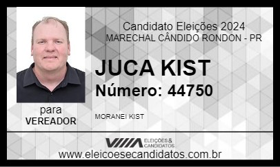 Candidato JUCA KIST 2024 - MARECHAL CÂNDIDO RONDON - Eleições