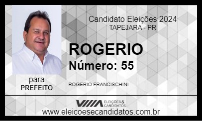 Candidato ROGERIO 2024 - TAPEJARA - Eleições