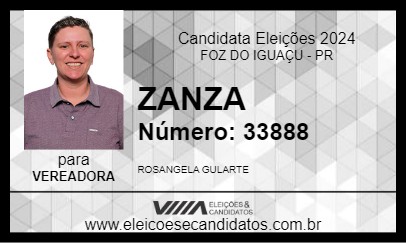 Candidato ZANZA 2024 - FOZ DO IGUAÇU - Eleições