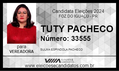 Candidato TUTY PACHECO 2024 - FOZ DO IGUAÇU - Eleições