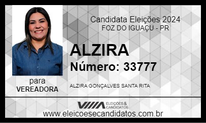 Candidato ALZIRA  2024 - FOZ DO IGUAÇU - Eleições