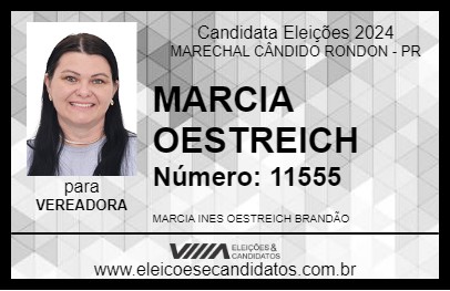 Candidato MARCIA OESTREICH 2024 - MARECHAL CÂNDIDO RONDON - Eleições