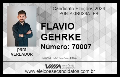 Candidato FLAVIO GEHRKE 2024 - PONTA GROSSA - Eleições