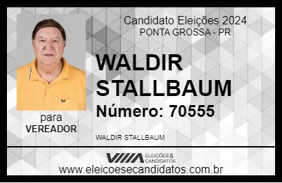 Candidato WALDIR CASA NOVA 2024 - PONTA GROSSA - Eleições