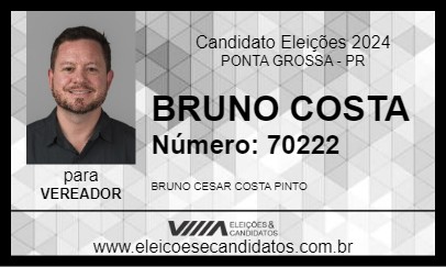 Candidato BRUNO COSTA 2024 - PONTA GROSSA - Eleições