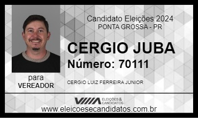 Candidato CERGIO JUBA 2024 - PONTA GROSSA - Eleições