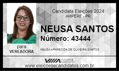 Candidato NEUSA SANTOS 2024 - AMPÉRE - Eleições