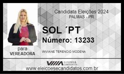 Candidato SOL ´PT 2024 - PALMAS - Eleições