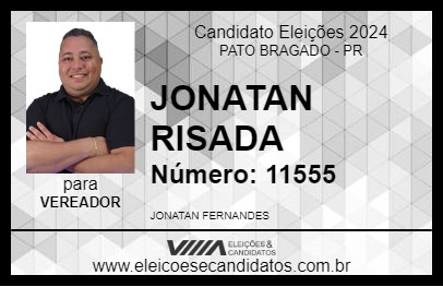 Candidato JONATAN RISADA 2024 - PATO BRAGADO - Eleições