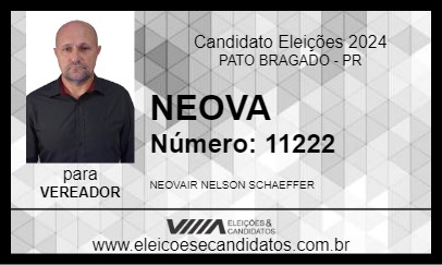 Candidato NEOVA 2024 - PATO BRAGADO - Eleições