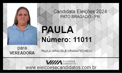 Candidato PAULA 2024 - PATO BRAGADO - Eleições