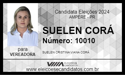 Candidato SUELEN CORÁ 2024 - AMPÉRE - Eleições