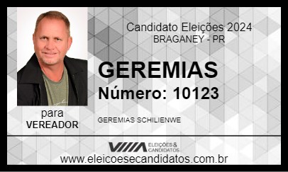 Candidato GEREMIAS 2024 - BRAGANEY - Eleições