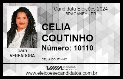 Candidato CELIA COUTINHO 2024 - BRAGANEY - Eleições