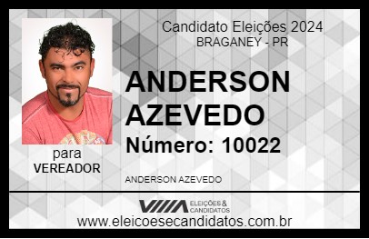 Candidato ANDERSON  AZEVEDO 2024 - BRAGANEY - Eleições