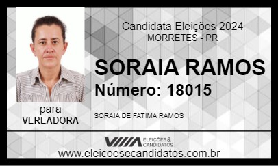 Candidato SORAIA RAMOS 2024 - MORRETES - Eleições