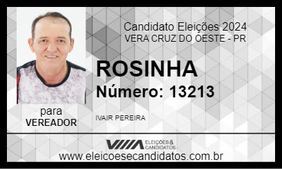 Candidato ROSINHA 2024 - VERA CRUZ DO OESTE - Eleições