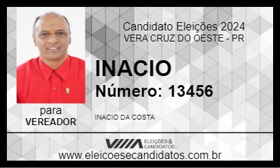 Candidato INACIO 2024 - VERA CRUZ DO OESTE - Eleições