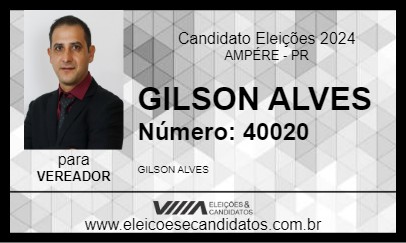 Candidato GILSON ALVES 2024 - AMPÉRE - Eleições