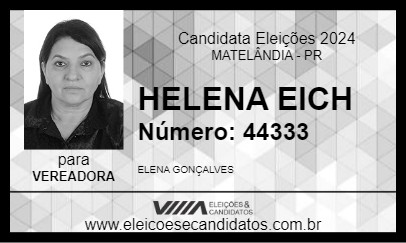 Candidato ELENA CABELEIREIRA 2024 - MATELÂNDIA - Eleições