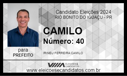 Candidato CAMILO 2024 - RIO BONITO DO IGUAÇU - Eleições