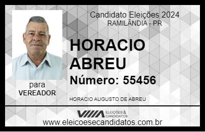 Candidato HORACIO ABREU 2024 - RAMILÂNDIA - Eleições