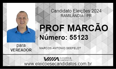 Candidato PROF MARCÃO 2024 - RAMILÂNDIA - Eleições