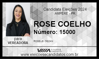 Candidato ROSE COELHO 2024 - AMPÉRE - Eleições