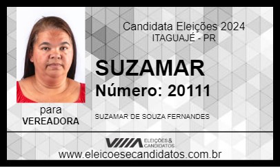 Candidato SUZAMAR 2024 - ITAGUAJÉ - Eleições