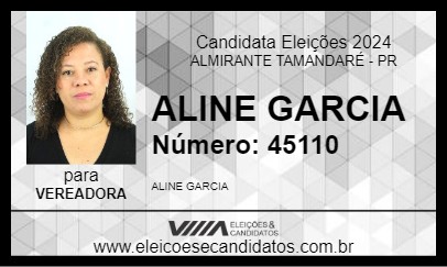 Candidato ALINE GARCIA 2024 - ALMIRANTE TAMANDARÉ - Eleições