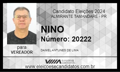 Candidato NINO 2024 - ALMIRANTE TAMANDARÉ - Eleições