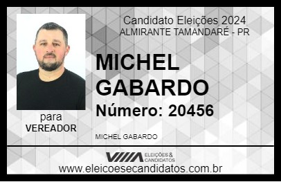 Candidato MICHEL GABARDO 2024 - ALMIRANTE TAMANDARÉ - Eleições