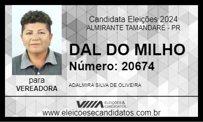 Candidato DAL DO MILHO 2024 - ALMIRANTE TAMANDARÉ - Eleições