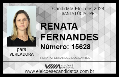 Candidato RENATA FERNANDES 2024 - SANTA LÚCIA - Eleições