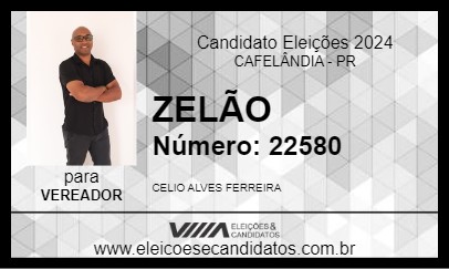 Candidato ZELÃO 2024 - CAFELÂNDIA - Eleições