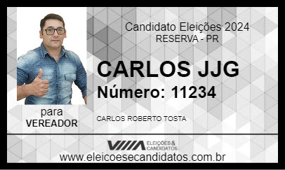 Candidato CARLOS JJG 2024 - RESERVA - Eleições