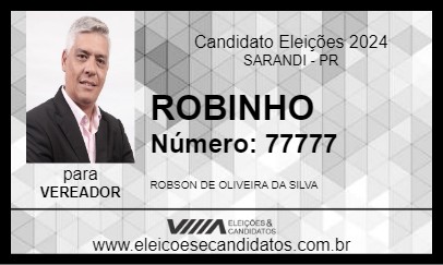 Candidato ROBINHO 2024 - SARANDI - Eleições