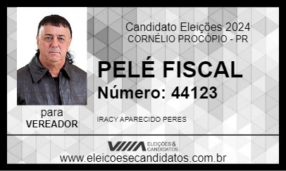 Candidato PELÉ FISCAL 2024 - CORNÉLIO PROCÓPIO - Eleições