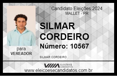 Candidato SILMAR CORDEIRO 2024 - MALLET - Eleições