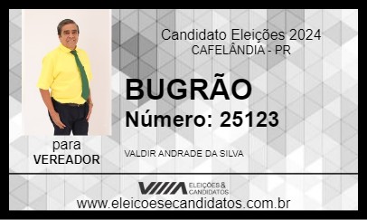 Candidato BUGRÃO 2024 - CAFELÂNDIA - Eleições