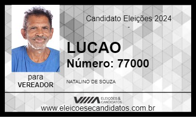 Candidato LUCAO 2024 - BANDEIRANTES - Eleições