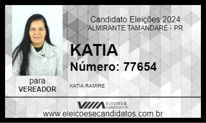 Candidato KATIA 2024 - ALMIRANTE TAMANDARÉ - Eleições