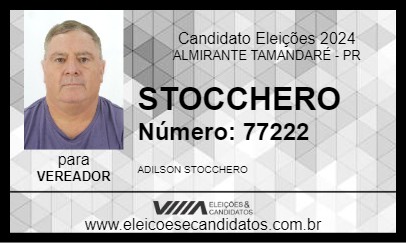 Candidato STOCCHERO 2024 - ALMIRANTE TAMANDARÉ - Eleições