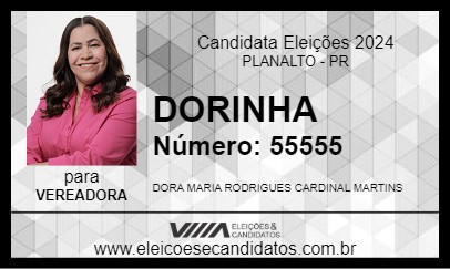 Candidato DORINHA  2024 - PLANALTO - Eleições