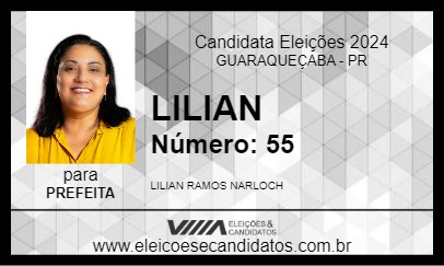 Candidato LILIAN 2024 - GUARAQUEÇABA - Eleições